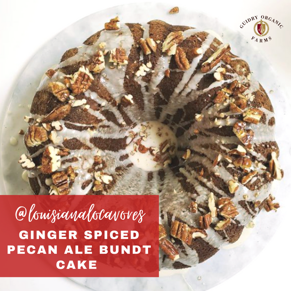 Ginger Spiced Pecan Ale Bundt Cake by @louisianalocavores