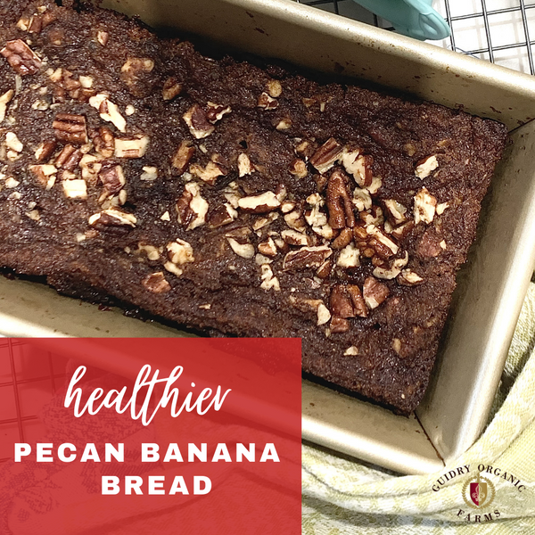 *Healthier* Pecan Banana Bread