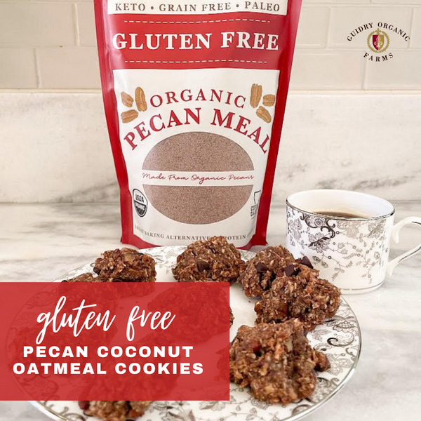 Gluten Free Pecan Coconut Oatmeal Cookies