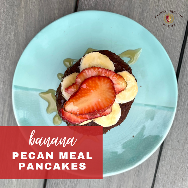 Banana Pecan Meal Pancakes