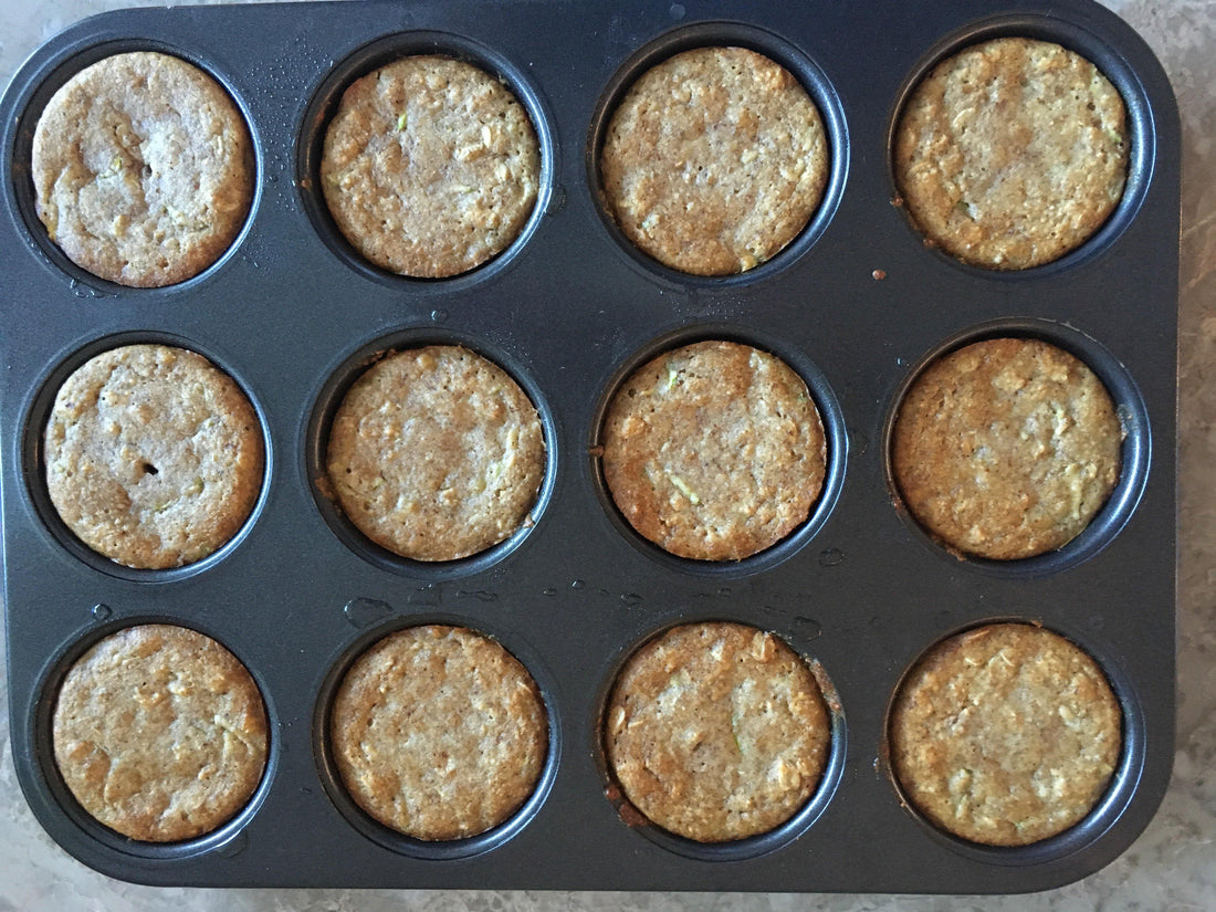 Delicious Healthy Zucchini Muffin Recipe - Shop For Organic Oil - Guidry Organic Farms
