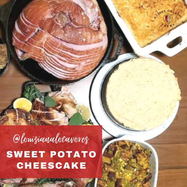 Sweet Potato Cheesecake by @louisianalocavores