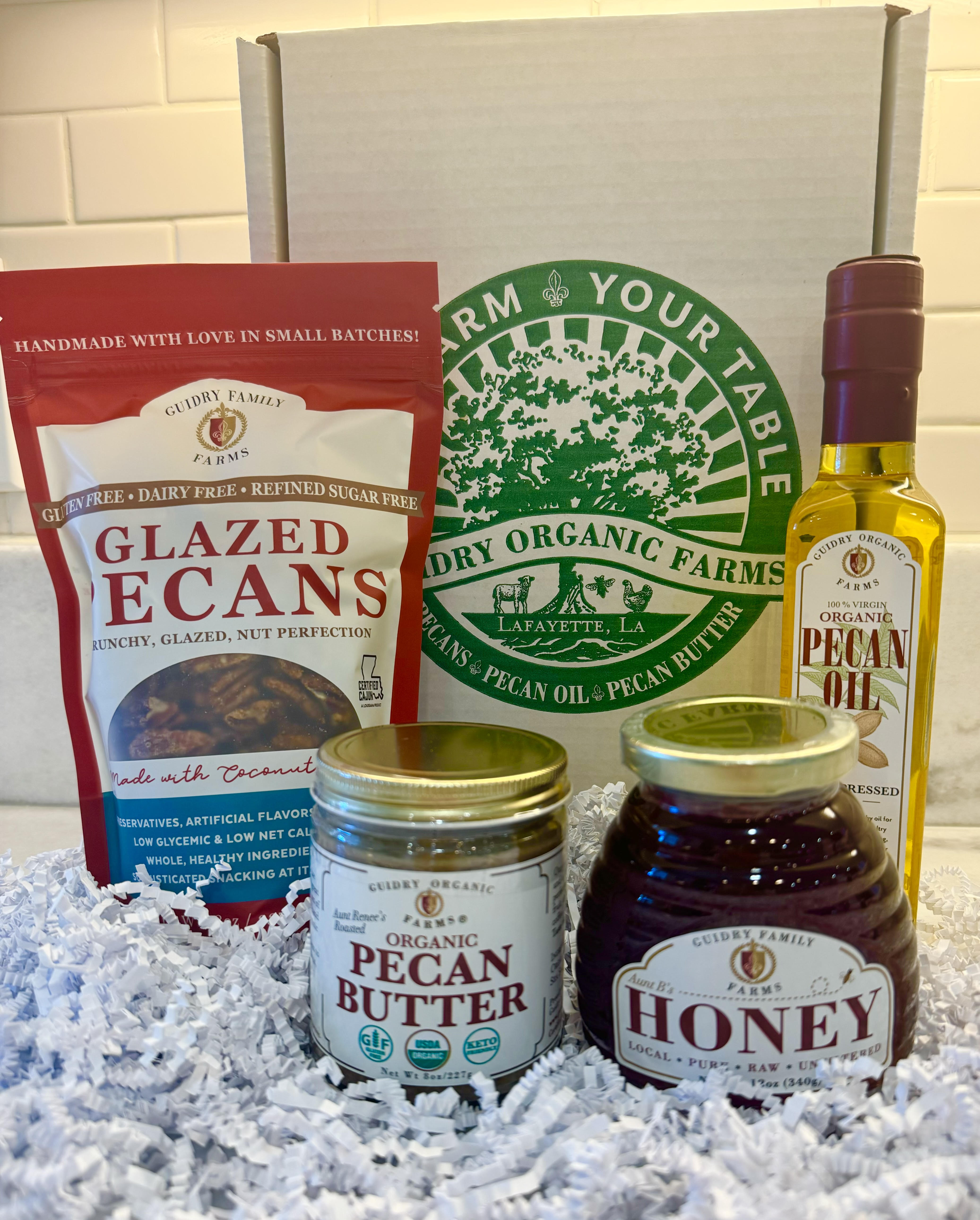 THE FAVORITES BOX - Gift Box #15: 8oz Glazed Pecans, 8oz Organic Pecan ...