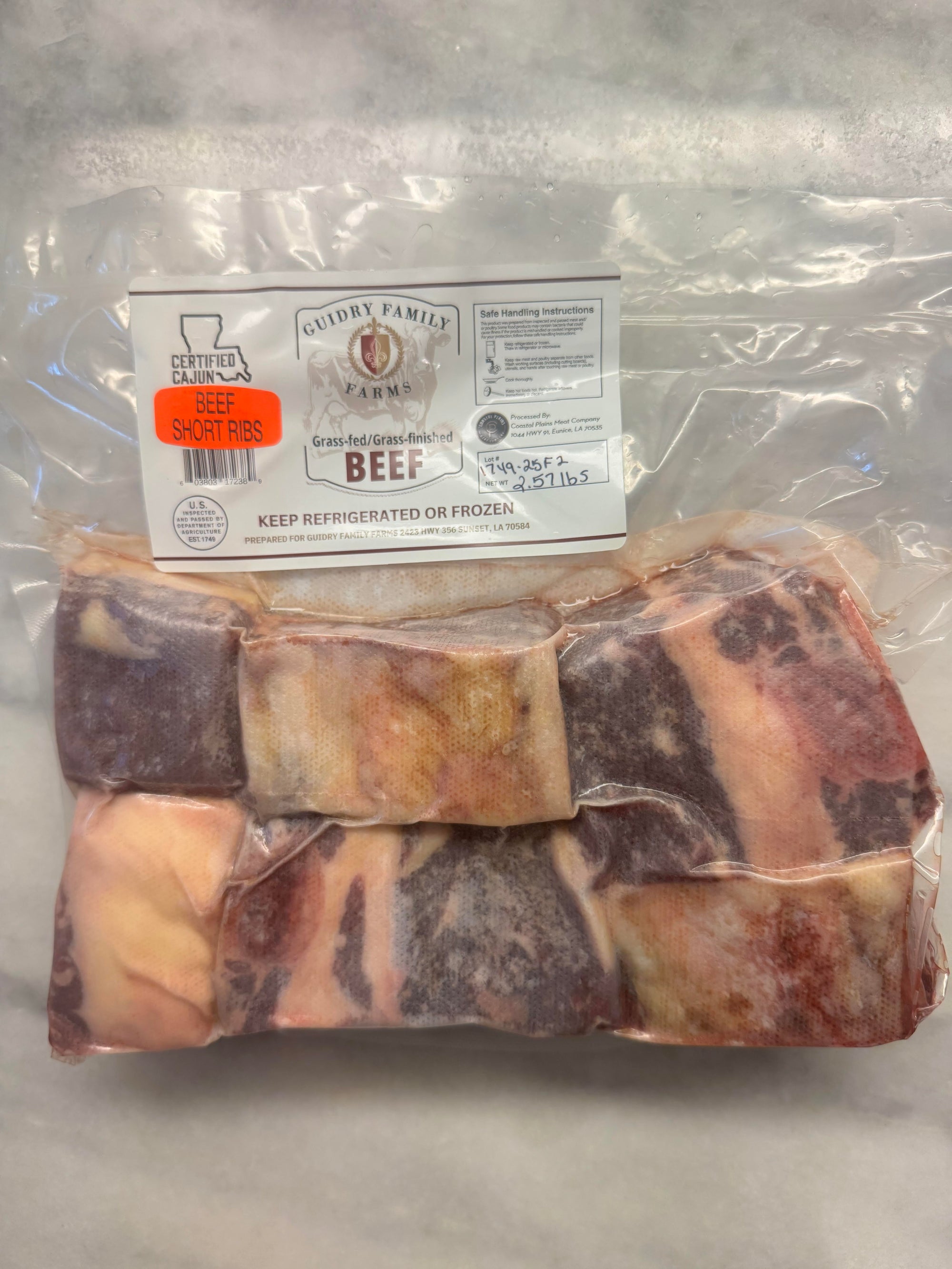 Short Ribs - $10.50/lb
