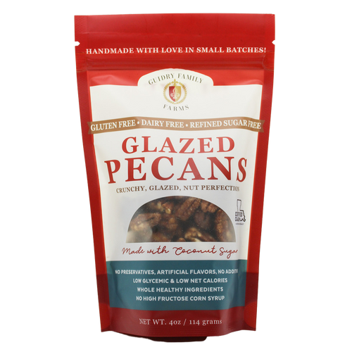 4oz Glazed Pecans (Gluten Free, Dairy Free, Refined Sugar Free)