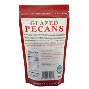 4oz Glazed Pecans (Gluten Free, Dairy Free, Refined Sugar Free)