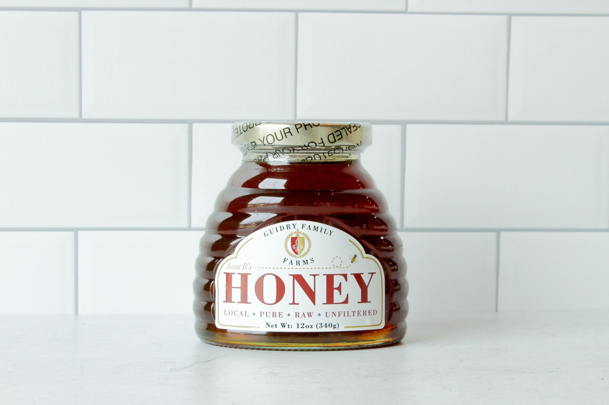 12oz Honey  - (Raw. Pure. Local & Unfiltered) - Guidry Organic Farms