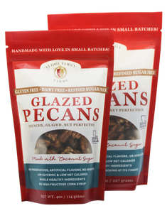 4oz Glazed Pecans (Gluten Free, Dairy Free, Refined Sugar Free)