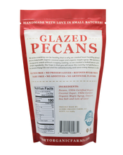 Load image into Gallery viewer, 8oz Glazed Pecans (Gluten Free, Dairy Free, Refined Sugar Free)
