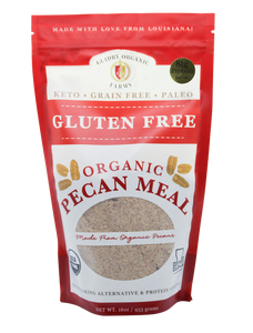 USDA Certified Organic Pecan Meal (Paleo, Grain Free, Keto Friendly, Gluten Free) 16 oz.