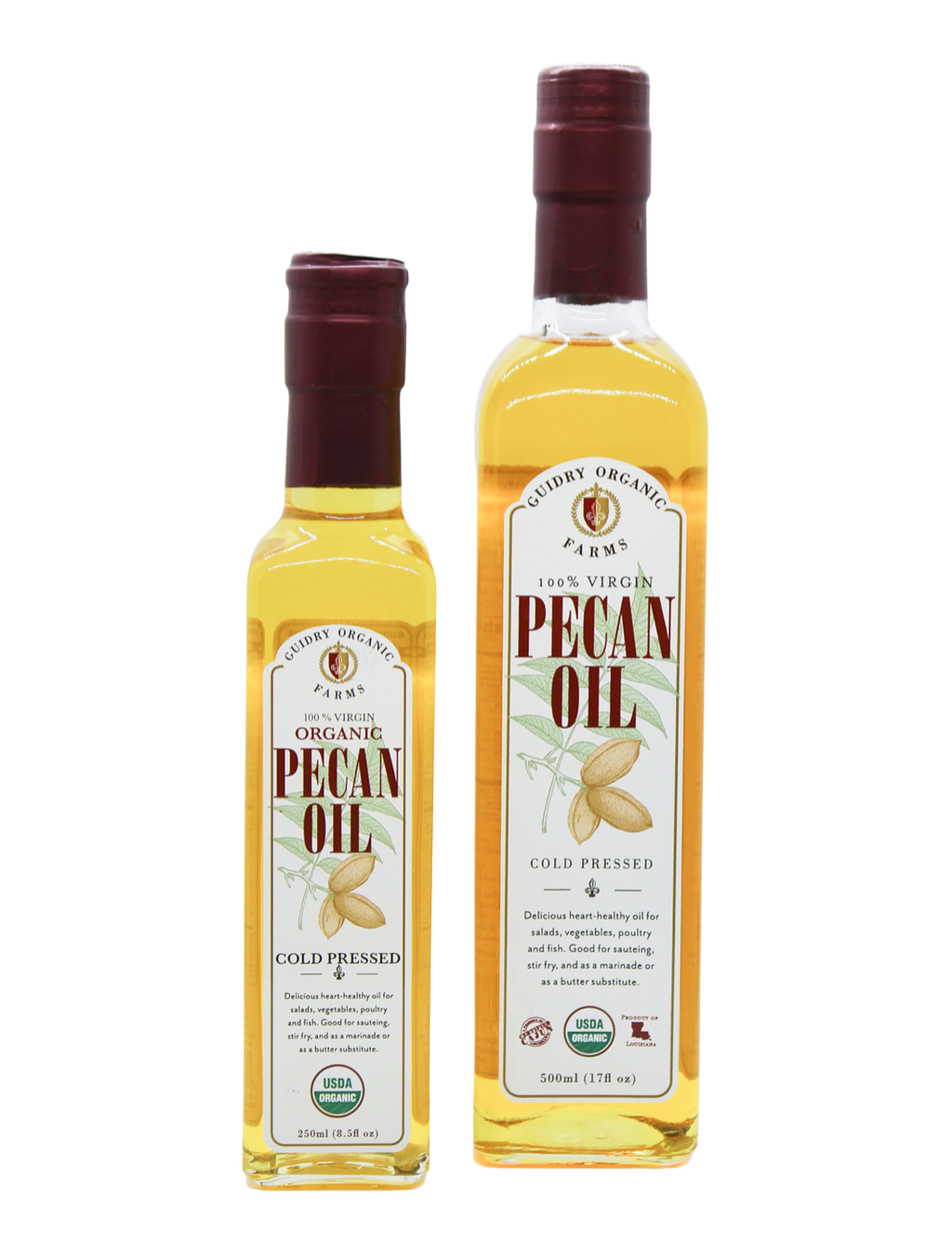 Pecan Oil 250ml - USDA Organic Certified & Heart Healthy Oil**BACK IN STOCK !!*