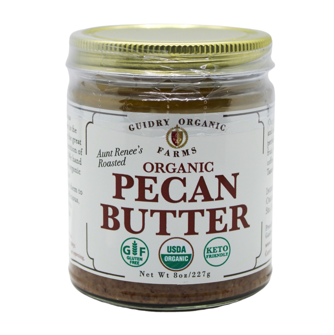 Farm Grown Pecan Butter USDA Organic Certified Guidry Organic Farms