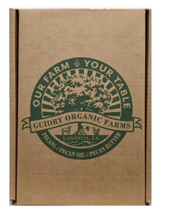 Gift Box #3: 250mL Pecan Oil, 8oz Glazed Pecans, 8oz Pecan Butter - Guidry Organic Farms