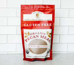 USDA Certified Organic Pecan Meal (Paleo, Grain Free, Keto Friendly, Gluten Free) - Guidry Organic Farms
